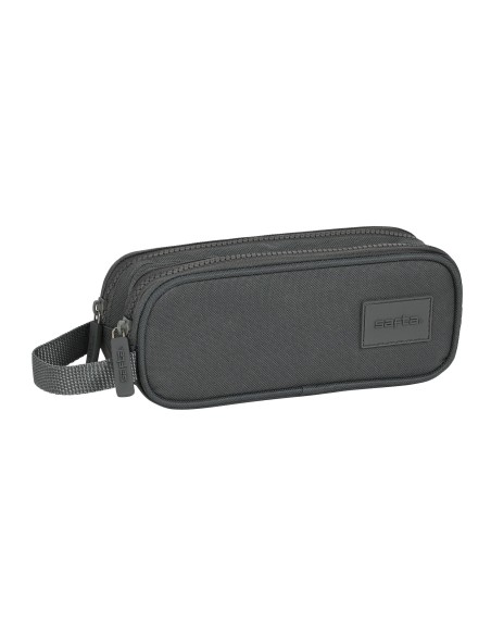 PORTATODO DOBLE SAFTA BASIC "GRIS" Portatodo Estuche | Fr...