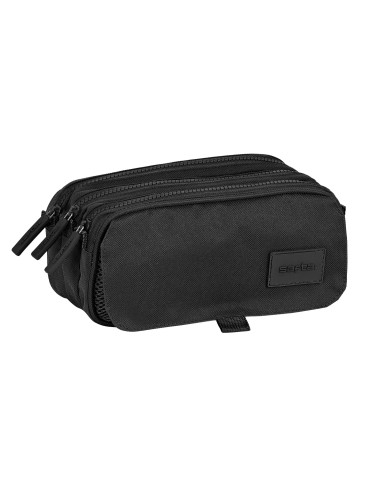 PORTATODO TRIPLE BIG SAFTA BASIC NEGRO Portatodo Estuche ...