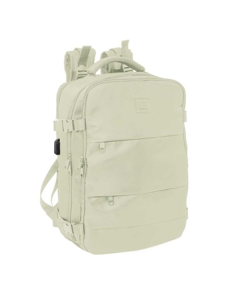 MOCHILA VIAJE CABINA PORTATIL 15,6'' SAFTA "BEIGE" Mochil...