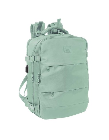 MOCHILA VIAJE CABINA PORTATIL 15,6'' SAFTA "VERDE PASTEL"...