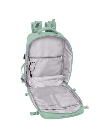 MOCHILA VIAJE CABINA PORTATIL 15,6'' SAFTA "VERDE PASTEL"...