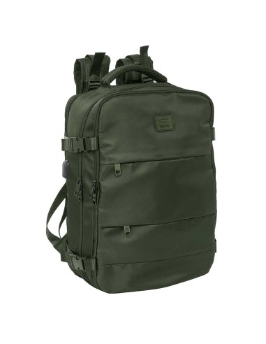 MOCHILA VIAJE CABINA PORTATIL 15,6'' SAFTA "VERDE" Mochil...