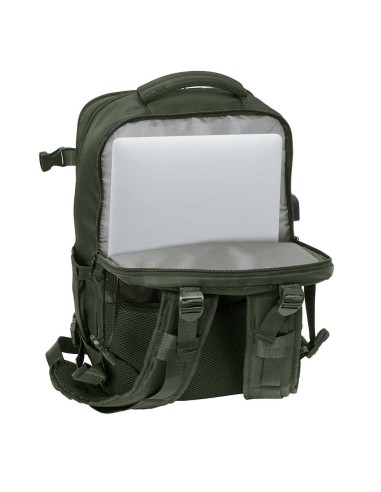 MOCHILA VIAJE CABINA PORTATIL 15,6'' SAFTA "VERDE" Mochil...