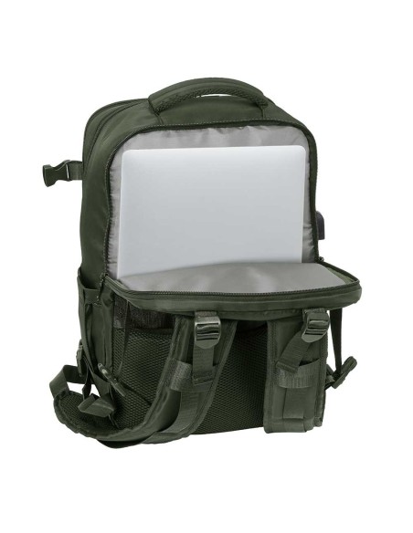 MOCHILA VIAJE CABINA PORTATIL 15,6'' SAFTA "VERDE" Mochil...