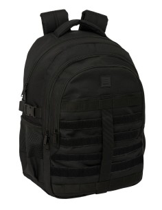 MOCHILA CROSS DOBLE SAFTA NEGRO Mochilas de Viaje | Fraber
