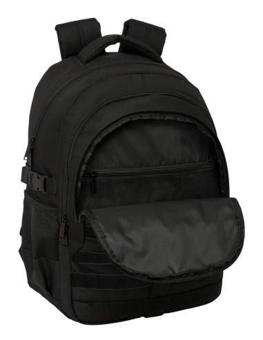 MOCHILA CROSS DOBLE SAFTA NEGRO Mochilas de Viaje | Fraber
