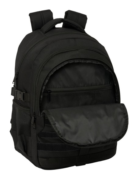 MOCHILA CROSS DOBLE SAFTA NEGRO Mochilas de Viaje | Fraber