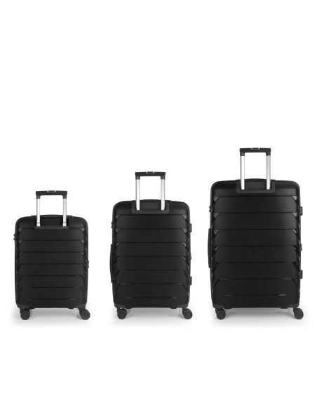 Set 3 Maletas C22-M-L Gabol Origami Negro Juego de Maleta...