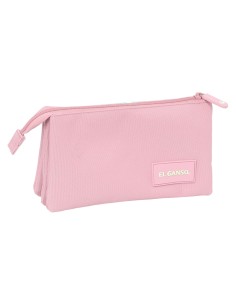 PORTATODO TRIPLE EL GANSO BASICS "PINK" Portatodo Estuche... 2