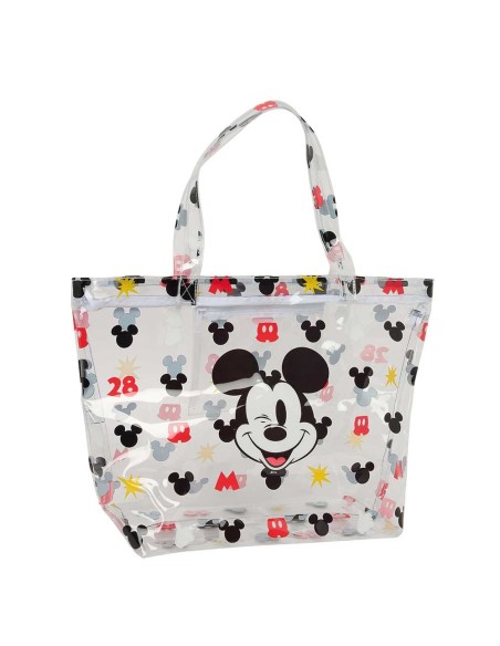 BOLSO SHOPPING CON CREMALLERA MICKEY MOUSE "BEACH" Bolsos...