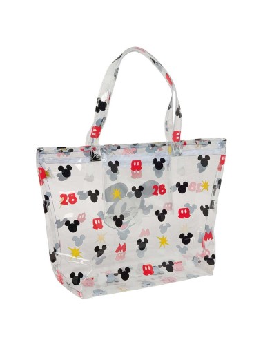 BOLSO SHOPPING CON CREMALLERA MICKEY MOUSE "BEACH" Bolsos...