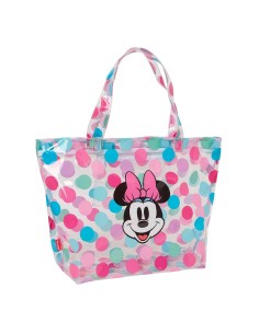 BOLSO SHOPPING CON CREMALLERA MINNIE MOUSE "BEACH" Bolsos...