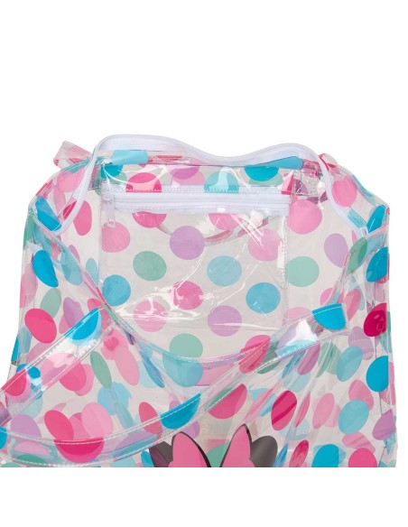BOLSO SHOPPING CON CREMALLERA MINNIE MOUSE "BEACH" Bolsos...