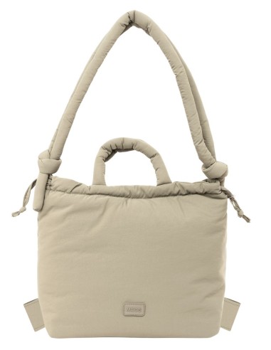 BOLSO MOCHILA MOOS CAPSULA ACOLCHADO "BEIGE CLARO"