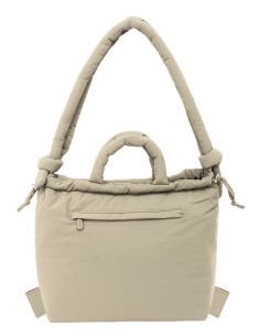 BOLSO MOCHILA MOOS CAPSULA ACOLCHADO "BEIGE CLARO" 2