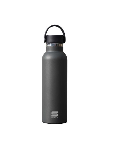 BOTELLA TERMO EXTERIOR GOMA 600ml SAFTA "CARBON" Botella ...