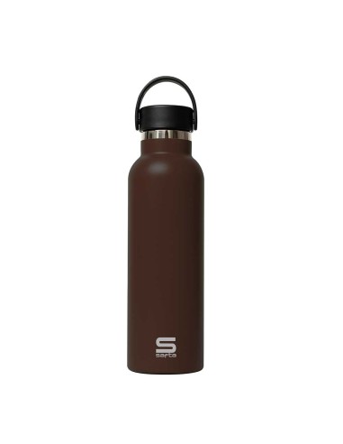BOTELLA TERMO EXTERIOR GOMA 600ml SAFTA "CHOCOLATE" Botel...