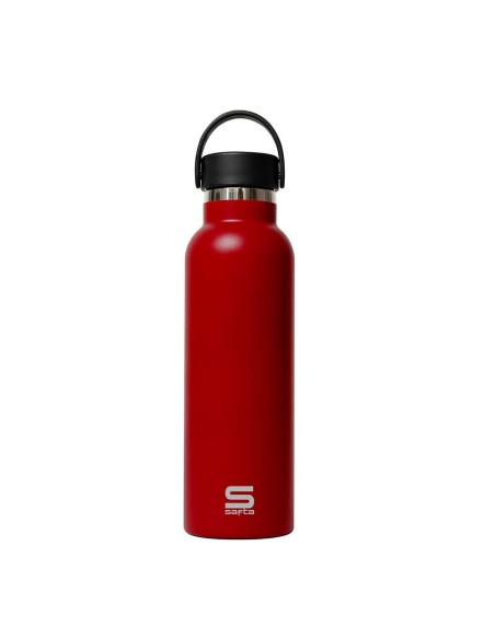 BOTELLA TERMO EXTERIOR GOMA 600ml SAFTA "ROJO" Botella Ac...