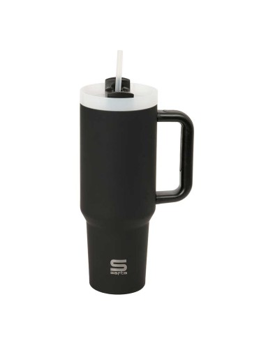 VASO TERMO CON PAJITA SAFTA "NEGRO"
