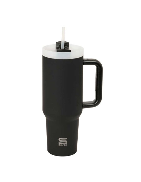 VASO TERMO CON PAJITA SAFTA "NEGRO"