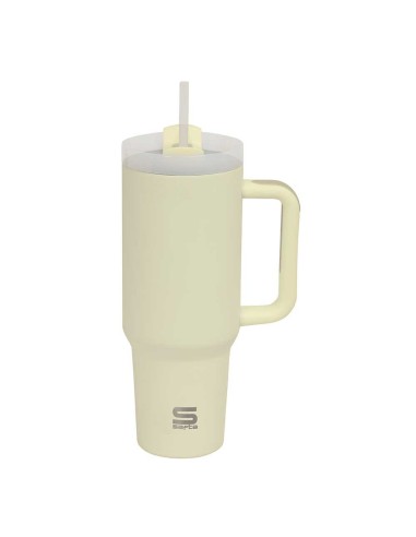 VASO TERMO CON PAJITA SAFTA "BLANCO"