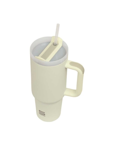 VASO TERMO CON PAJITA SAFTA "BLANCO"