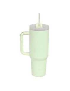 VASO TERMO 1200 ML CON PAJITA SAFTA "VERDE HOJA" 2