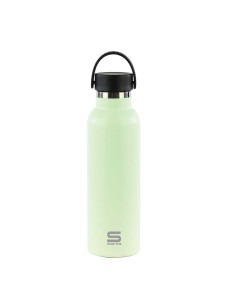 BOTELLA TERMO EXTERIOR GOMA 600ml SAFTA "VERDE HOJA" Bote...