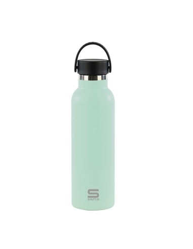 BOTELLA TERMO EXTERIOR GOMA 600ml SAFTA "MENTA"