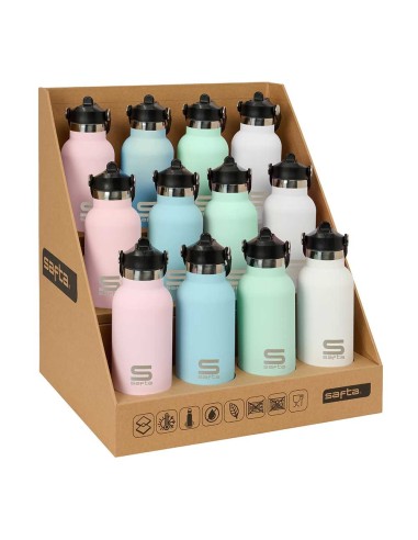 EXPOSITOR BOTELLAS METAL LISAS 350ML SAFTA