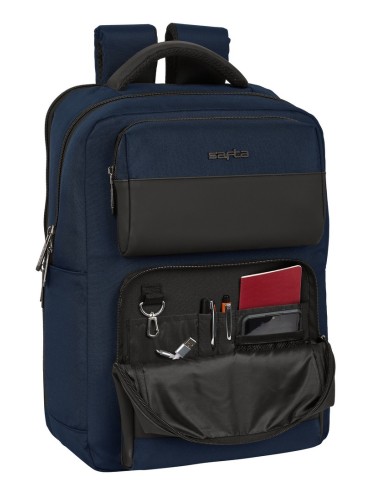 MOCHILA 2 BOLSILLOS PORTATIL 15,6''+USB SAFTA BUSINESS "D...