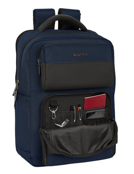 MOCHILA 2 BOLSILLOS PORTATIL 15,6''+USB SAFTA BUSINESS "D...