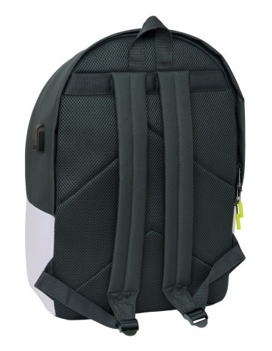 MOCHILA DOBLE PARA PORTATIL 15,6"+USB REAL MADRID EQUIP. ...