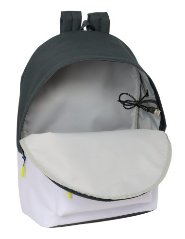 MOCHILA DOBLE PARA PORTATIL 15,6"+USB REAL MADRID EQUIP. ...