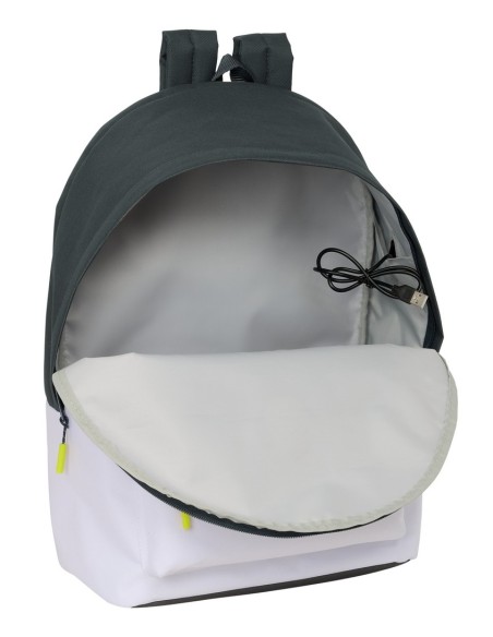MOCHILA DOBLE PARA PORTATIL 15,6"+USB REAL MADRID EQUIP. ...