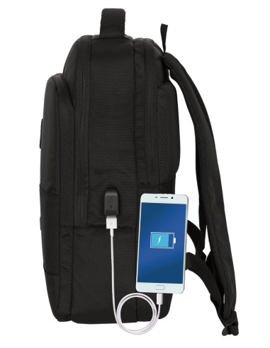 MOCHILA PORTATIL 15,6"+TABLET+USB REAL MADRID PREMIUM Moc...