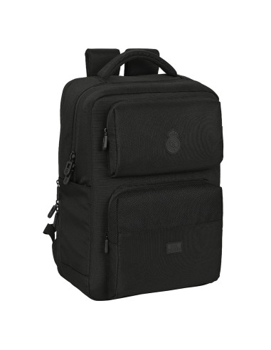 MOCHILA 2 BOLSILLOS PORTATIL 15,6''+USB REAL MADRID PREMI...