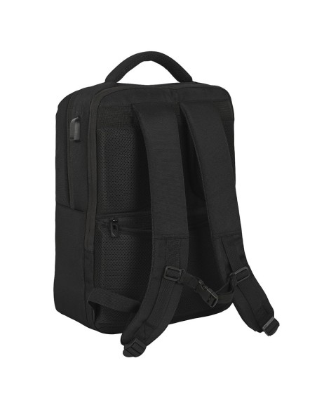 MOCHILA 2 BOLSILLOS PORTATIL 15,6''+USB REAL MADRID PREMI...