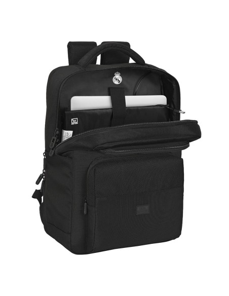 MOCHILA 2 BOLSILLOS PORTATIL 15,6''+USB REAL MADRID PREMI...