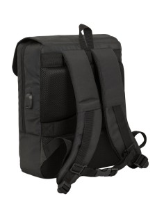 MOCHILA CON SOLAPA PORTATIL 13,3''+USB REAL MADRID PREMIU... 2