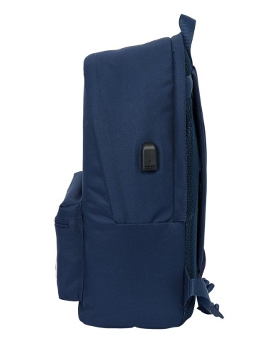 MOCHILA DOBLE PARA PORTATIL 15,6"+USB REAL MADRID CHICA M...