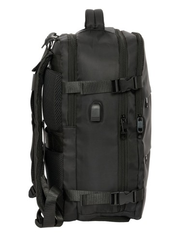 MOCHILA VIAJE CABINA PORTATIL 15,6'' REAL MADRID NEGRA Mo...
