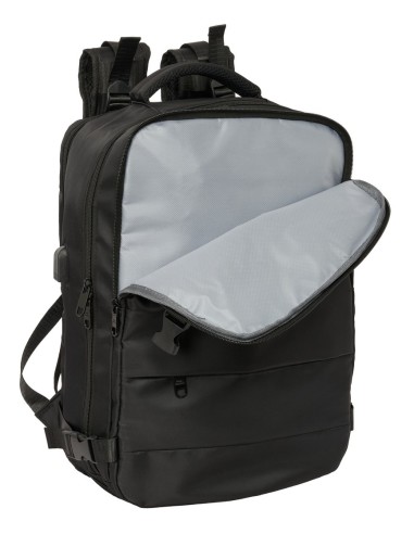 MOCHILA VIAJE CABINA PORTATIL 15,6'' REAL MADRID NEGRA Mo...