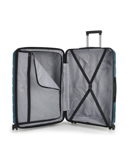 Maleta Trolley Grande Gabol Origami Turquesa Maletas Gran...