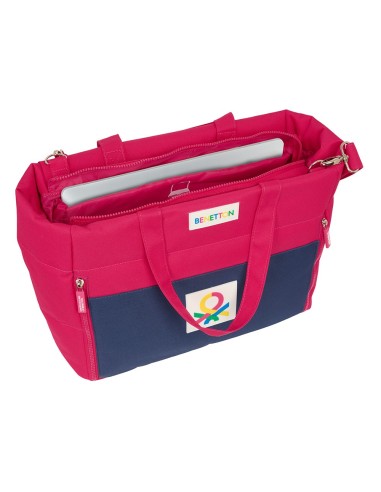 BOLSO CON BOLSILLO PARA PORTATIL 14,1'' BENETTON "CHERRY"...