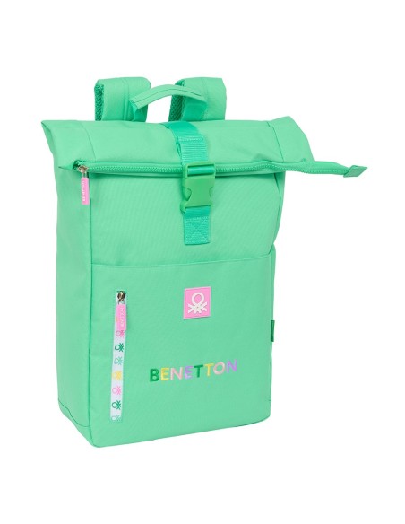 MOCHILA SOLAPA PARA PORTATIL 15,6'' BENETTON "MINT" Nuevo...