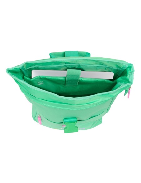 MOCHILA SOLAPA PARA PORTATIL 15,6'' BENETTON "MINT" Nuevo...