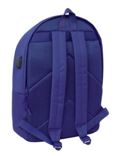 MOCHILA DOBLE PARA PORTATIL 15,6"+USB ATCO. DE MADRID TEEN DARK BLUE 2