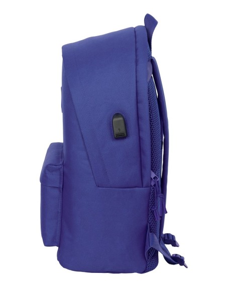 MOCHILA DOBLE PARA PORTATIL 15,6"+USB ATCO. DE MADRID TEEN DARK BLUE