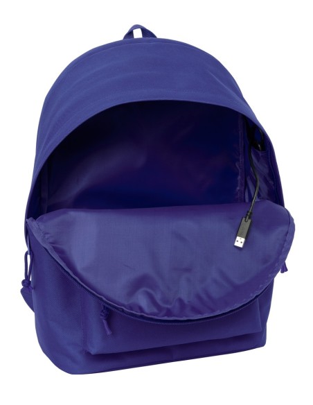 MOCHILA DOBLE PARA PORTATIL 15,6"+USB ATCO. DE MADRID TEEN DARK BLUE